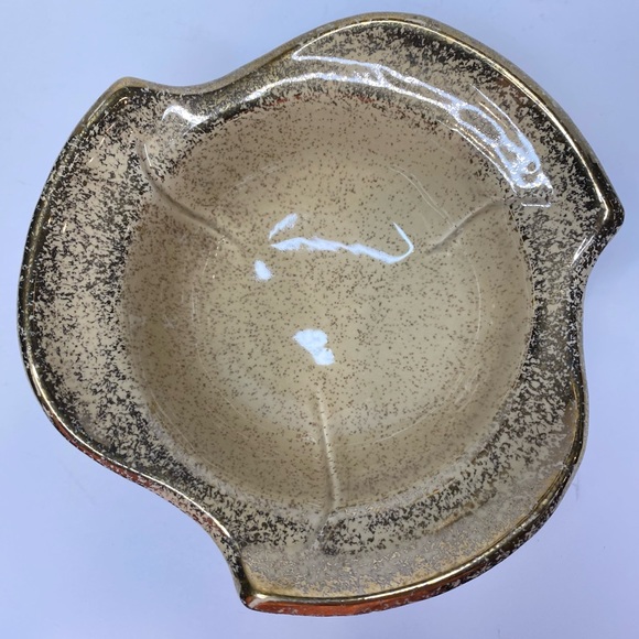 Vintage Pottery Handmade California Original ©️ 146 Gold Peach Bowl Tapered Rare - Picture 6 of 6